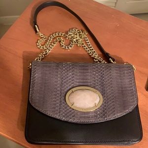 Tous Dinah leather pink stone cross body chain bag